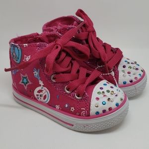 Toddler High Top Shoes Size 5 Pretty Girl Pink